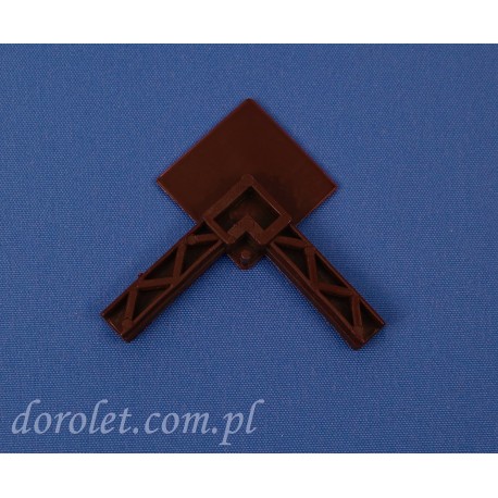 PVC Corner Connector for Window Fly Screen Mahogany | Dorolet