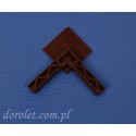 PVC Corner Connector for Window Fly Screen Mahogany | Dorolet