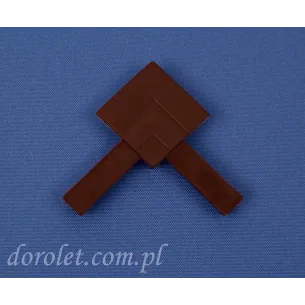 Narożnik moskitiery okiennej - mahoń