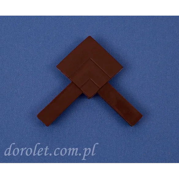 PVC Corner Connector for Window Fly Screen Mahogany | Dorolet