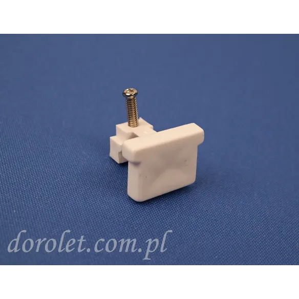 TS blanking plug with screw - white