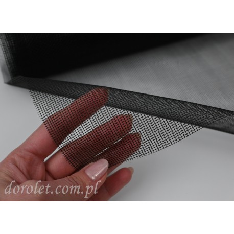 Fliegengitter Gewebe Schwarz 140 cm - Glasfaser UV-beständig | Meterware