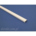 White Aluminum Cross Profile for Window Insect Screens | Custom Cut