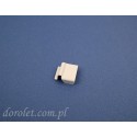 Window Insect Screen Cross Profile Connector - White Aluminum
