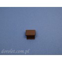 Window Insect Screen Cross Profile Connector | Aluminum | Brown