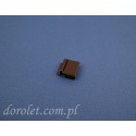 Window Insect Screen Cross Profile Connector | Aluminum | Brown