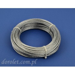 Lina stalowa 3 mm ocynkowana - 20 mb