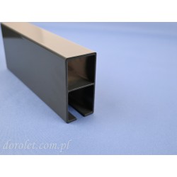 Prowadnica aluminiowa 80x40 do pergoli - antracyt