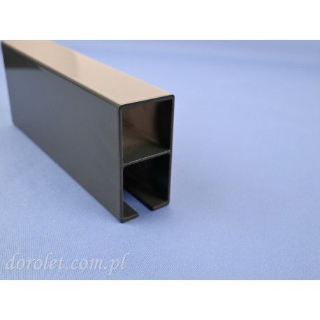 Prowadnica aluminiowa 80x40 do pergoli - antracyt