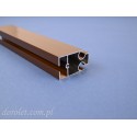 Aluminum Cross Profile for Pergola & Horizontal Blinds | 40x19 Brown RAL 8014