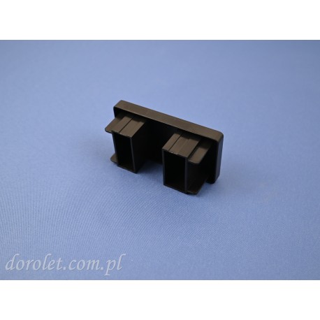 Торцева заглушка профілю перголи 80x40