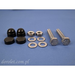 Zestaw śrub do łącznika i podstawy pergoli