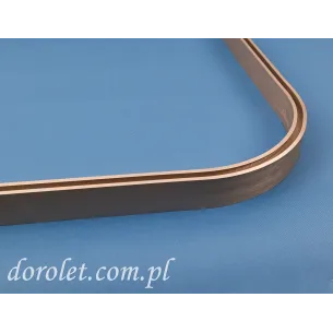 Łuk do szyny Solid - inox, parawanu podwieszanego