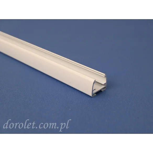 White Aluminum Profile 15mm for Vegas Pleated Blinds - Dorolet