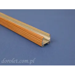 Profil aluminiowy plisy Vegas - sosna