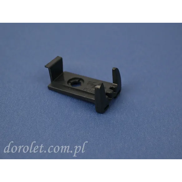 Endkappe 15 mm Profil Vegas Plissee Anthrazit | PVC Seitenkappe