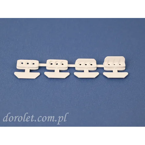 Zestaw zatrzasków do montażu plisy Vegas - biały