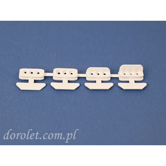 Mounting latch set for Vegas Pleated Blinds - white