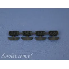 Mounting latch set for Vegas Pleated Blinds - antracite