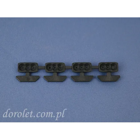 Mounting latch set for Vegas Pleated Blinds - antracite