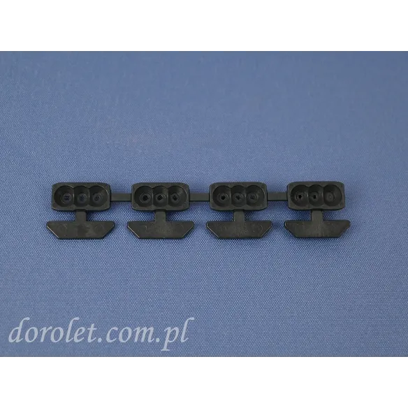 Zestaw zatrzasków do montażu plisy Vegas - antracyt