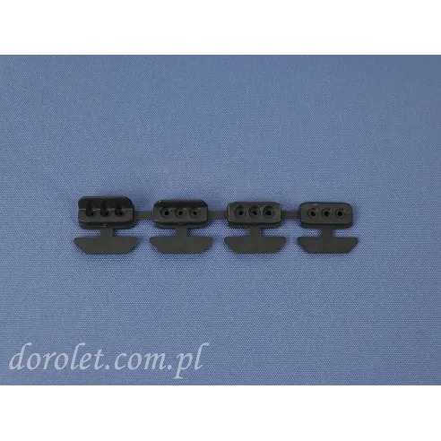Mounting latch set for Vegas Pleated Blinds - antracite