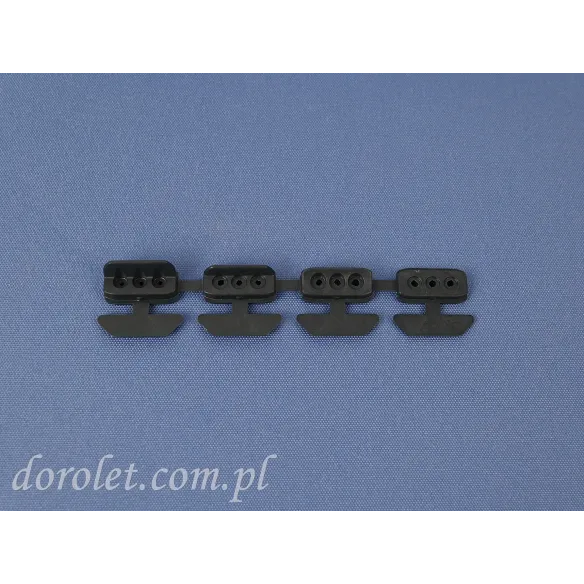 Zestaw zatrzasków do montażu plisy Vegas - antracyt