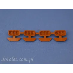 Zestaw zatrzasków do montażu plisy Vegas - dąb