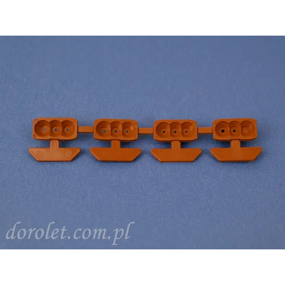 Zestaw zatrzasków do montażu plisy Vegas - dąb