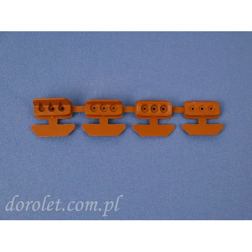 Zestaw zatrzasków do montażu plisy Vegas - dąb