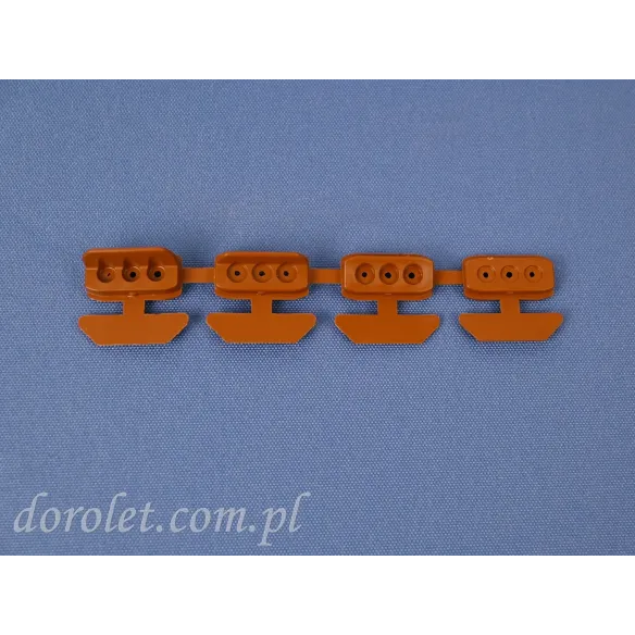 Zestaw zatrzasków do montażu plisy Vegas - dąb