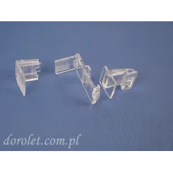 Non-Invasive Short Bracket for Vegas Pleated Blinds - Transparent PVC
