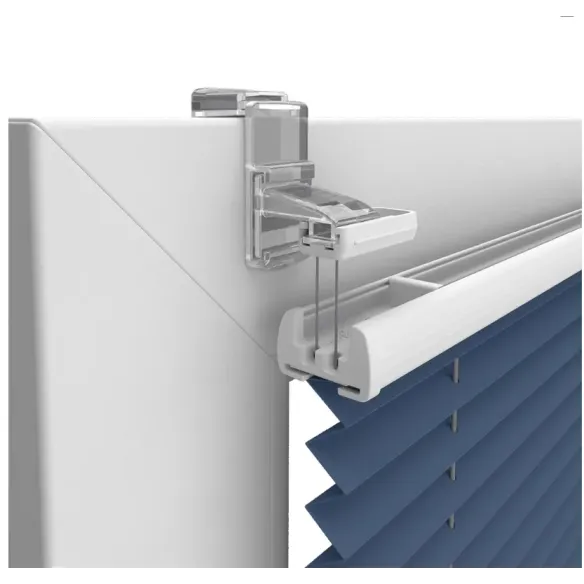 Non-Invasive Short Bracket for Vegas Pleated Blinds - Transparent PVC