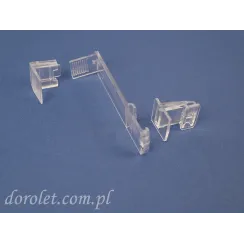 Uchwyt bezinwazyjny długi do rolet plisowanych Vegas