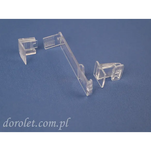 Uchwyt bezinwazyjny długi do rolet plisowanych Vegas