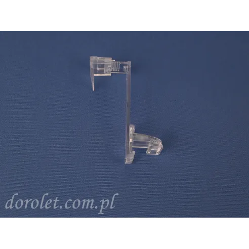 Uchwyt bezinwazyjny długi do rolet plisowanych Vegas