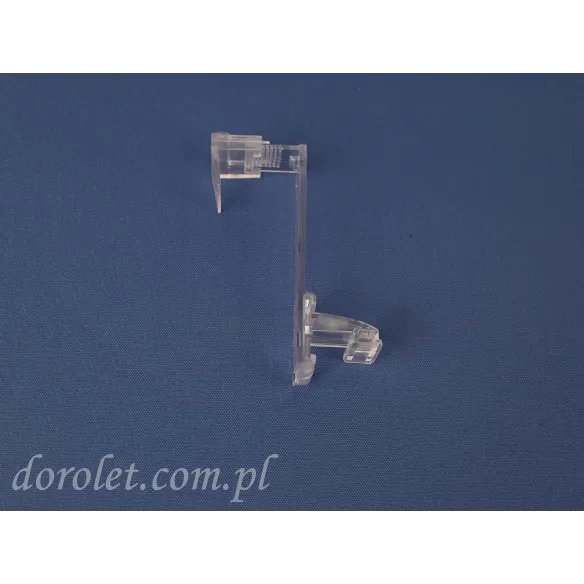 Uchwyt bezinwazyjny długi do rolet plisowanych Vegas