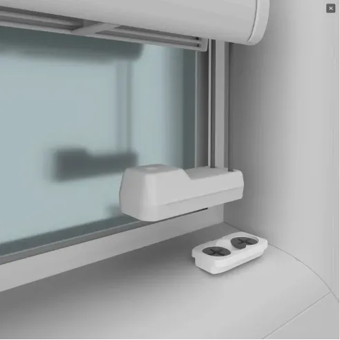 Біле кріплення шнура для плісе Vegas 18 мм – Натягувач
