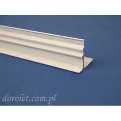 Prowadnica do Plisy Dachowej Vegas Biała – Aluminiowa | Dorolet