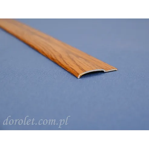Aluminium flat bar - golden oak