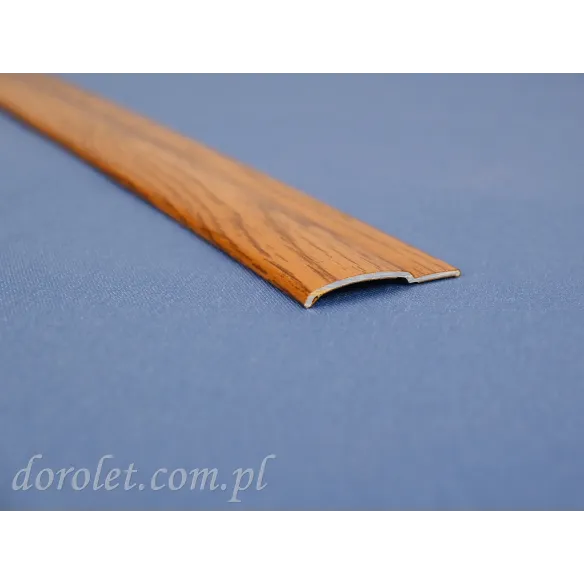 Aluminium flat bar - golden oak