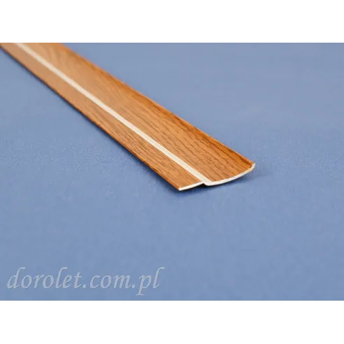 Aluminium flat bar - golden oak