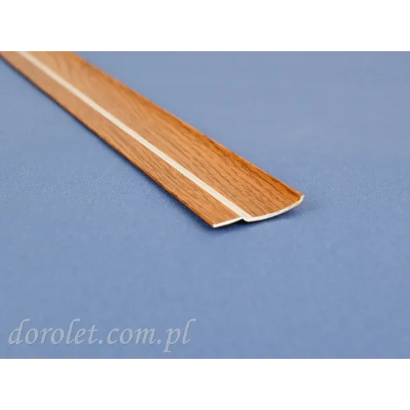 Aluminium flat bar - golden oak