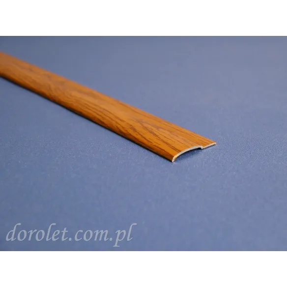 Aluminium flat bar - golden oak