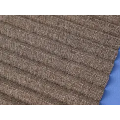 Tkanina plisowana melange 739 brąz