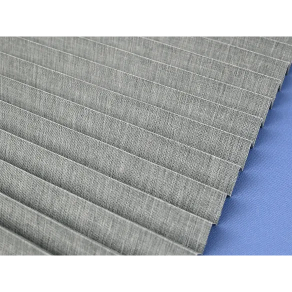 Tkanina plisowana melange 744 szary