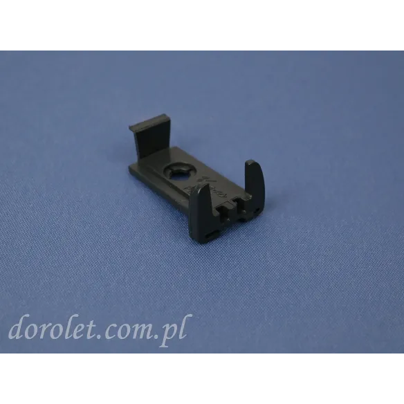 End Cap 18 mm Vegas Pleated Blind Anthracite | Side Cap PVC