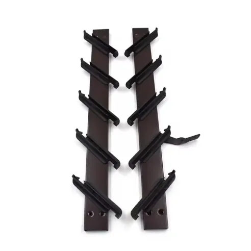 Glass Louvre Shutter Guide System - Pair (86cm) - Black RAL 9005