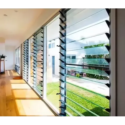 Mechanizm - prowadnice 86 cm do żaluzji szklanych ogrodowych