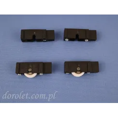 Zestaw suwaki + wózki do moskitiery przesuwnej